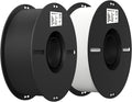 2-Pack Creality 3D Printer Filament, 1.75mm PLA Filament 2kg, No-Tangling,Accuracy +/- 0.02mm, Black & White