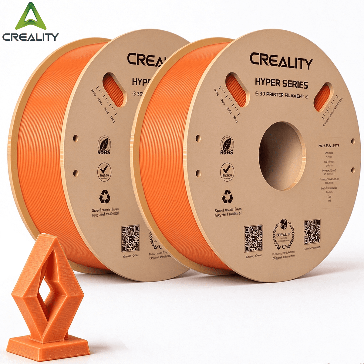 15 Pack Creality Hyper PLA 1.75 mm Filament Fast 30-600mm/s Smooth Extrusion for Most 3D Printer 15kg/33lbs,15 Colors