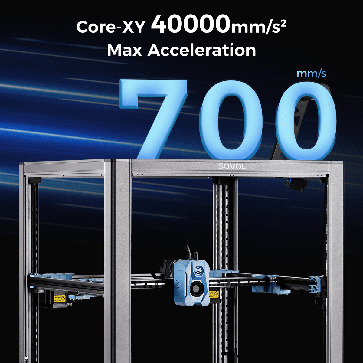 Sovol SV08 Core-XY 3D Printer Voron 2.4 Open Source, 700mm/s High Speed, with 300℃ Clog-Free Hotend & Camera,Print Size 13.8x13.8x13.6in