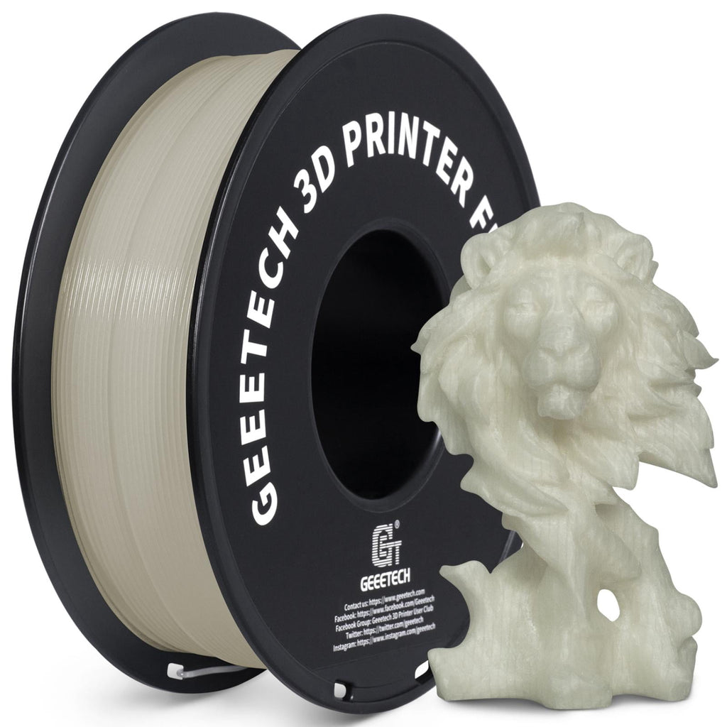 Geeetech Glow in The Dark Green PLA Filament 1.75mm, Dimensional Accuracy +/- 0.03mm, 1kg(2.2lbs) Spool, Fit for Most 3D Printer