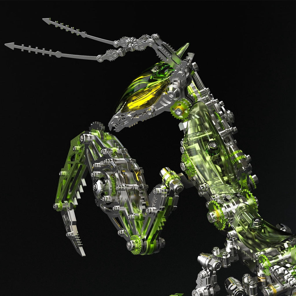 3D Metal Puzzle Mantis Kits 1000+ PCS, Steampunk Mechanical Model Kit With DIY Assembly, Home Display Desk Decor For Adult Collectors And Creative Gifts