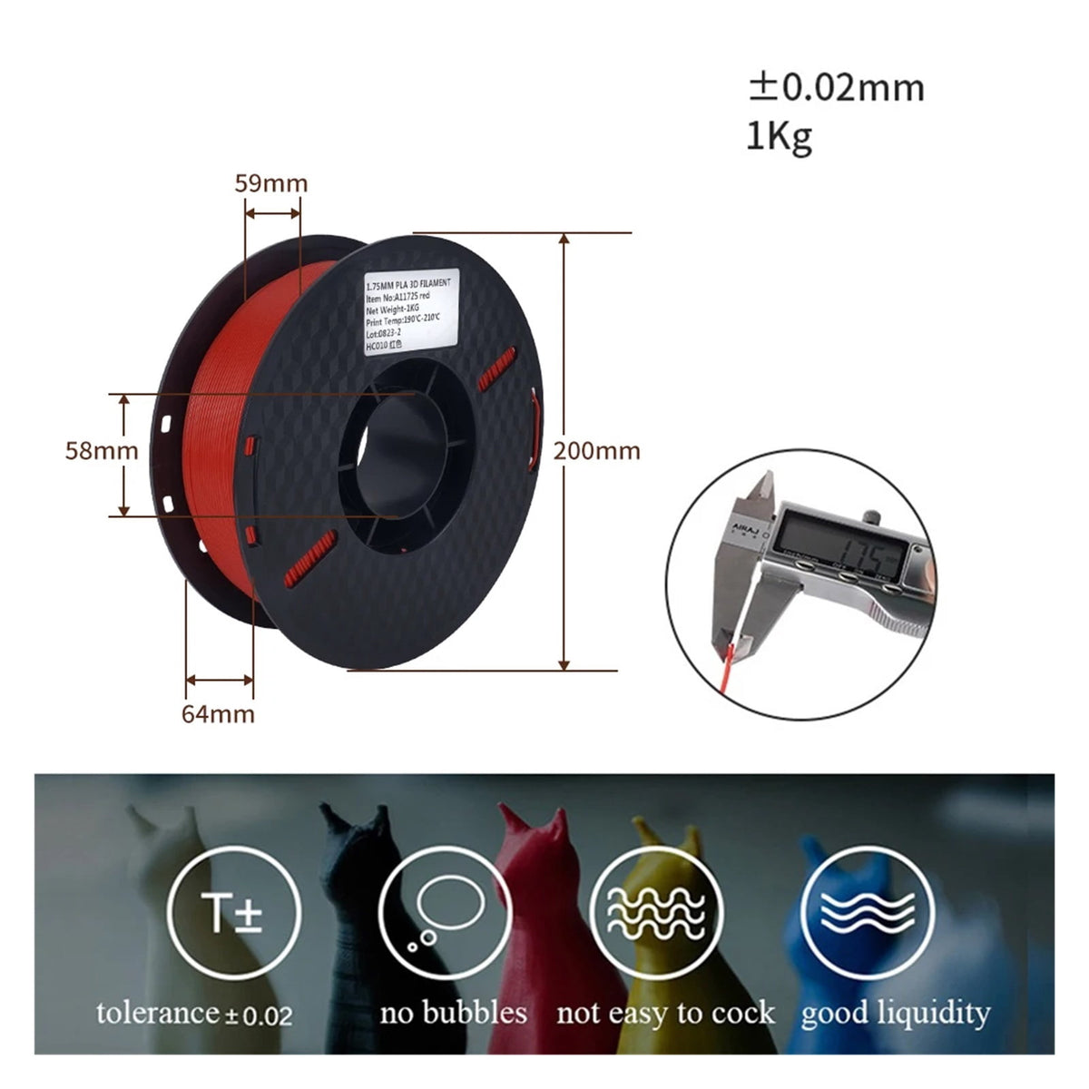 3Rolls PLA PETG ABS TPU Filament 3D Printing 1.75mm PLA Material, Eco-Friendly Good Tougness For FDM 3D Printers 3d Pen Filament