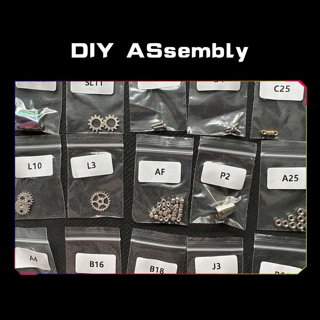 3D Metal Puzzle With Bright Eyes And 422+ PCS, Steampunk Mechanical Model Kit With DIY Assembly, Home Display Desk Decor For Adult Collectors And Creative Gifts