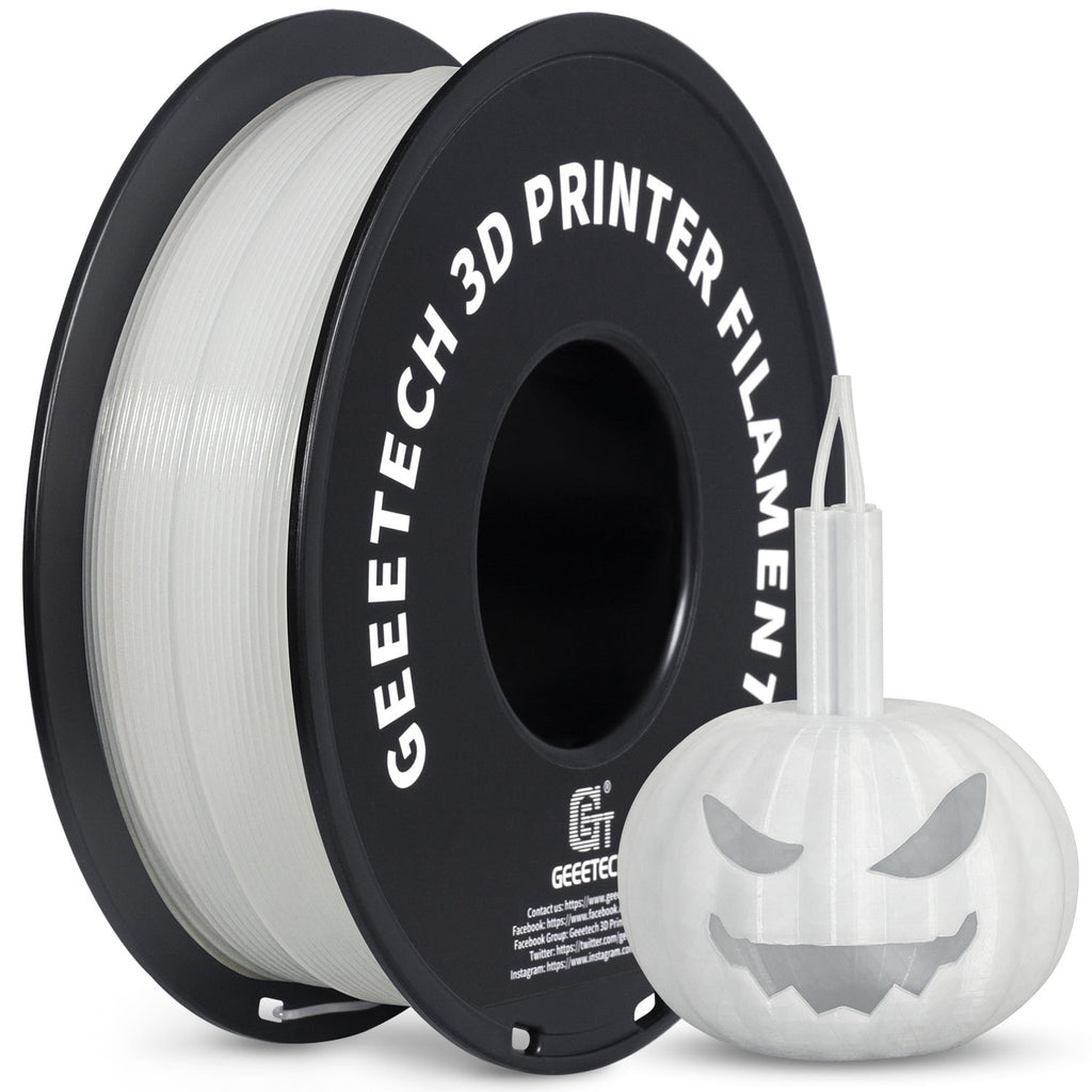 Geeetech 3D Printer Filament, Luminous Multicolor PLA Filament 1.75mm, Accuracy +/- 0.03mm Luminous Orange 1kg (2.2lbs)
