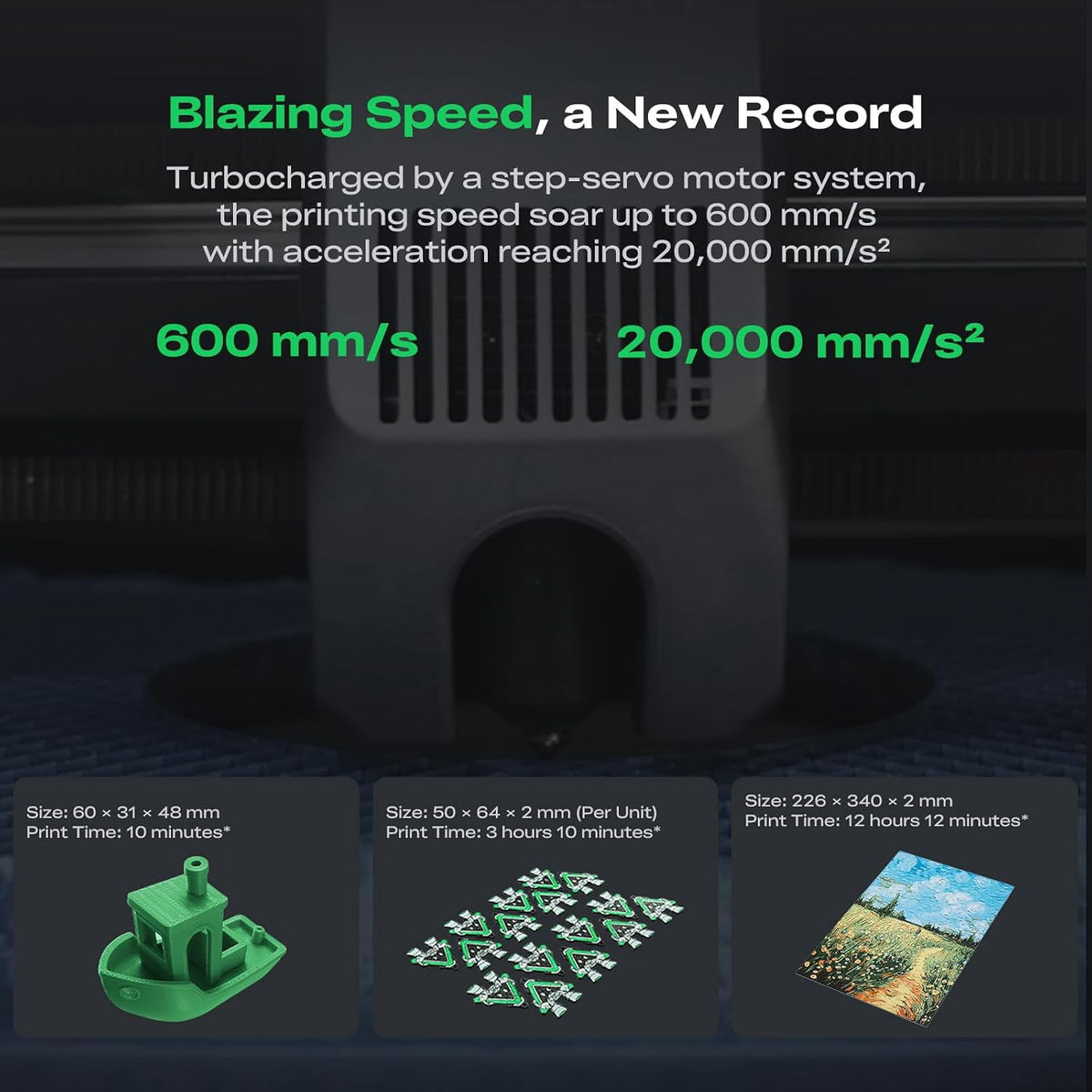 Creality K1 Max 3D Printer with 600mm/s High-Speed Fused Deposition Modeling 3D Printing Smart AI Function 300°C High-Temperature Nozzle Direct Extruder Auto Leveling Printing Size 11.81x11.81x11.81