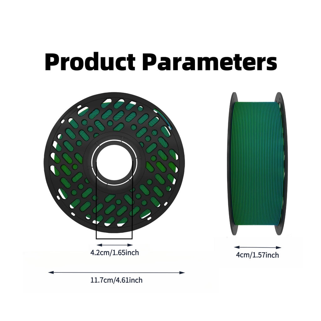 Silk PLA 3D Printer Filament 1.75mm, 13oz Spool, ±0.02mm Accuracy, Shiny Lustrous Texture, High Toughness for FDM 3D Printers, Multi‑Color Options