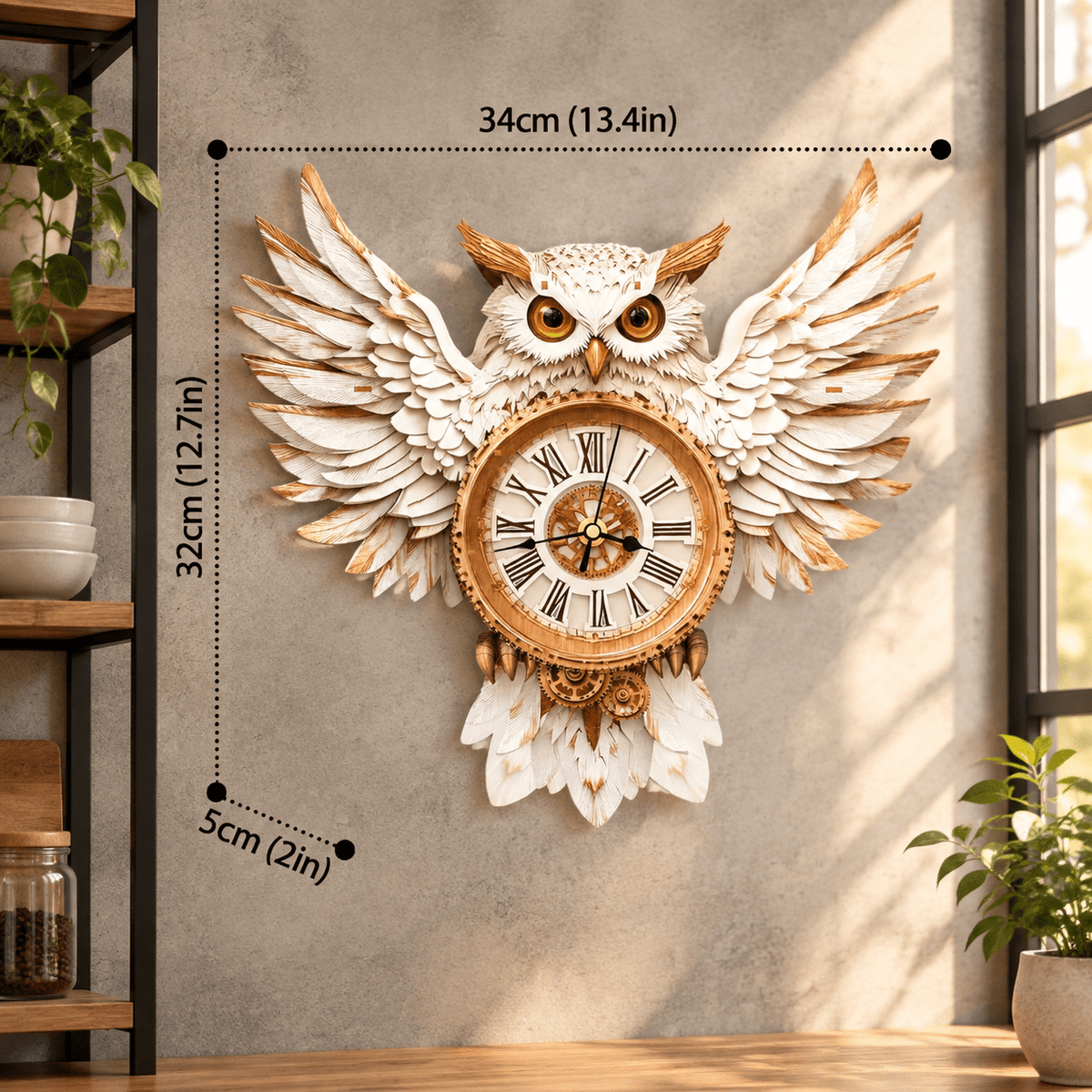 Fire Phoenix Wooden 3D Puzzle Clock DIY Model Kit for Adults