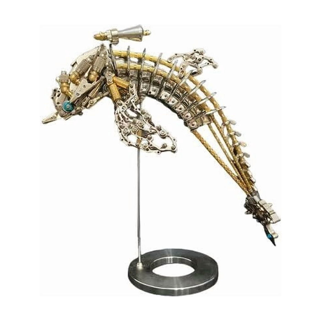 3D Steampunk Mechanical Dragon Model Kit - 2900+ PCS Metal Puzzle for Adults - Intricate Three-Headed Dragon Assembly Gift
