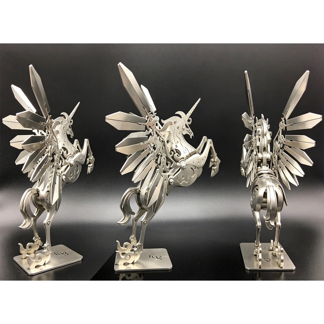 3D Metal Puzzle Mythical Horse Creature 130+ PCS, Steampunk Mechanical Model Kit With DIY Assembly, Home Display Desk Decor For Adult Collectors And Creative Gifts