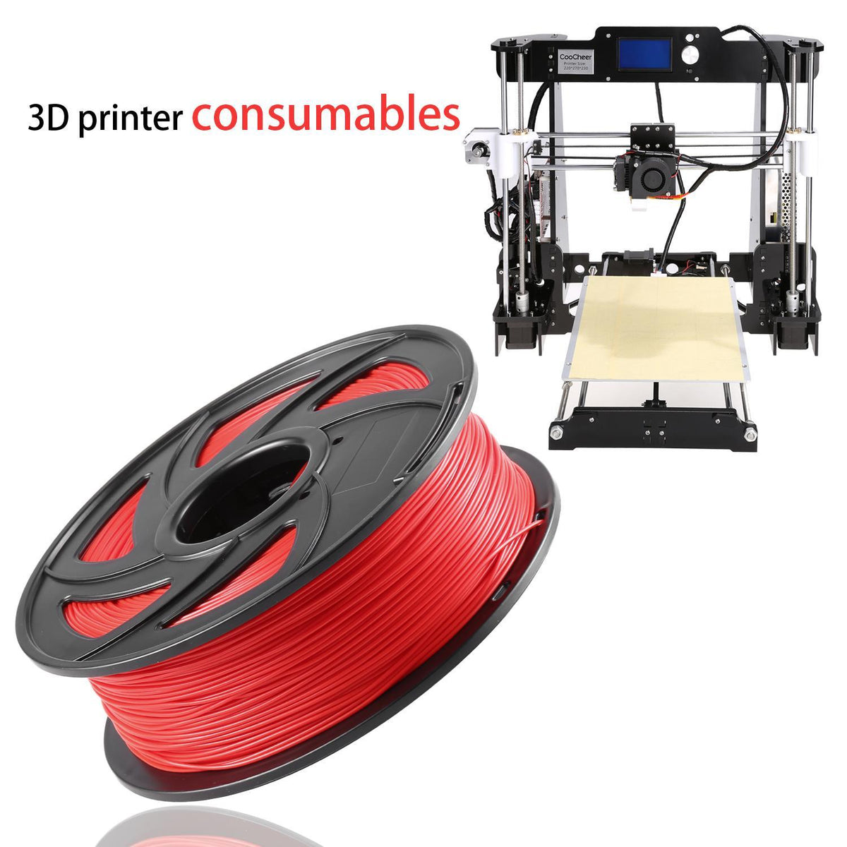 1.75mm PLA Premium 3D Printer Filament 1KG / 2.2LB FOR RepRap MarkerBot BETT