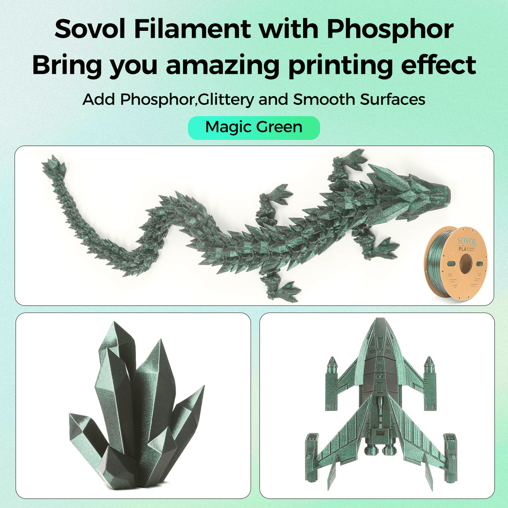 Sovol Silk PLA Filament with Blue Glitter 1kg 1.75mm, Color Changeable 3D Printer Filament 2.2lbs, Chameleon Shiny PLA Material +/-0.03mm, Shimmering 3D Printing Filament, Galaxy Blue