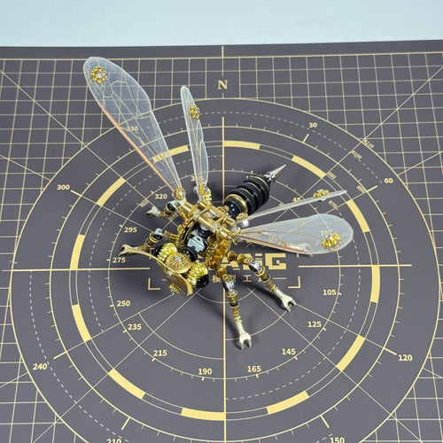 3D Metal Puzzles for Adults Mechanical Wasp Model Kits, Difficult DIY Assembly, Creative Desk Display & Unique Gift for Engineers, Hobbyists, Collectors