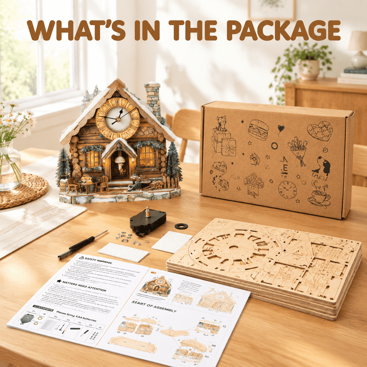 3d Wooden Puzzles For Adults-dachshund Clock Puzzle-adult Crafts