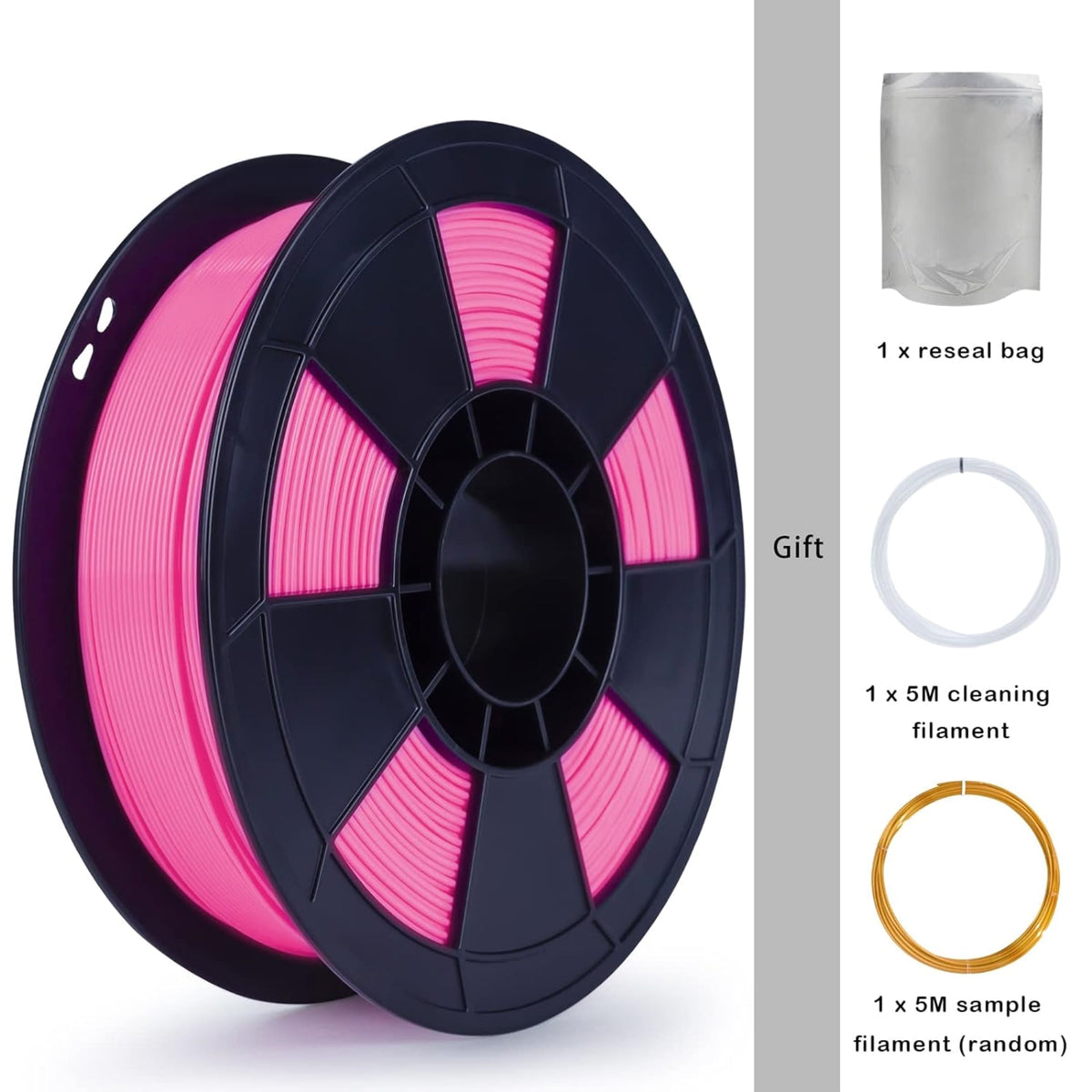 Ziro 3D PLA PRO Filament, 1.75mm 1kg, Metallic Silver