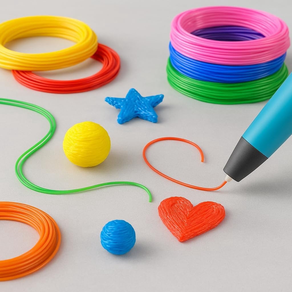 36 Colors PLA Filament Pen Refills, 5M Each Color (591 ), PLA Filament for Pen 1.75mm, Pen Filament Box Compatible with , MYNT3D, PIKA3D