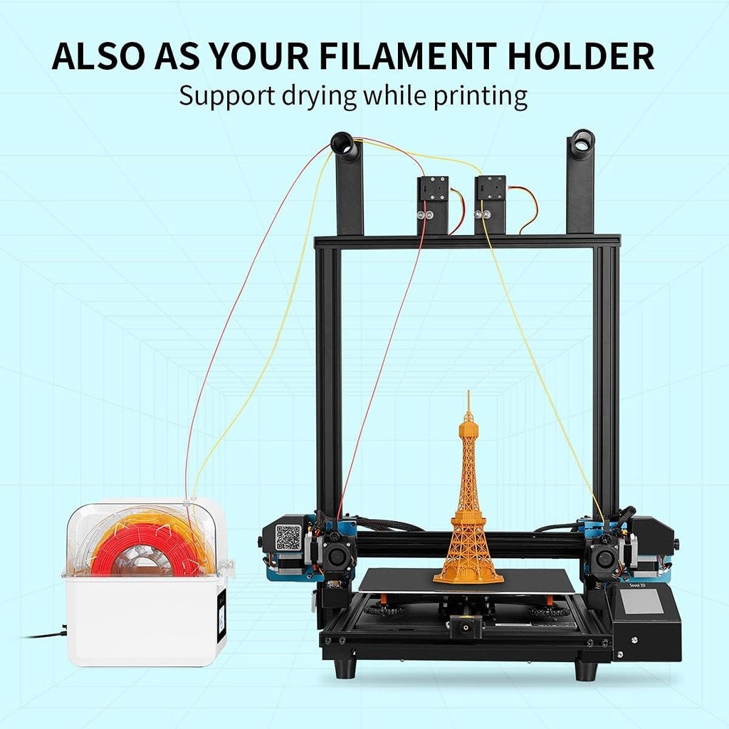 Sovol 3D Printer PLA Filament 1.75mm Spool Printing Materials, Wiring Tightness, Dimensional Accuracy (Black*1 White*1)