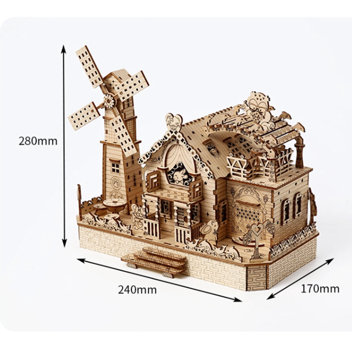 3D Wooden Puzzle Interstellar Battleship Model Kit, DIY Sci-Fi Spacecraft Building Set, Handcrafted Futuristic Decor, Best Gift for Science fiction fans