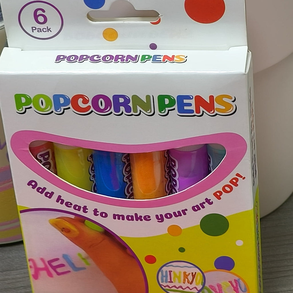 Magic DIY Puffy Popcorn Drawing Pens, Heat‑Activated 3D Raised Bubble Art Markers, Washable Paint Pens for Greeting Cards, DIY Crafts & Scrapbooking