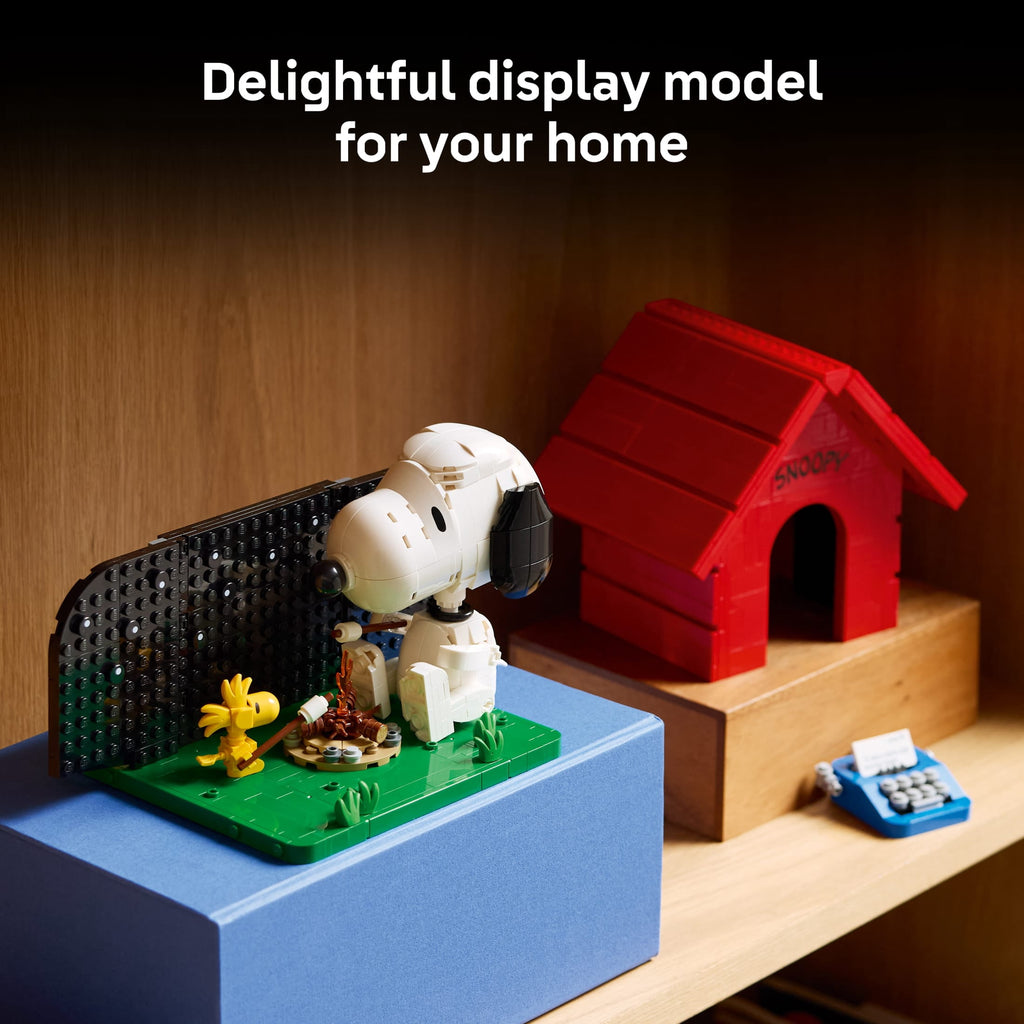 LEGO Ideas Peanuts: Snoopy's Doghouse Collectible Building Set for Adults - Room or Office Decor for Women & Men, Ages 18+ - Gift for Fans - W/ Woodstock Figure - 21368