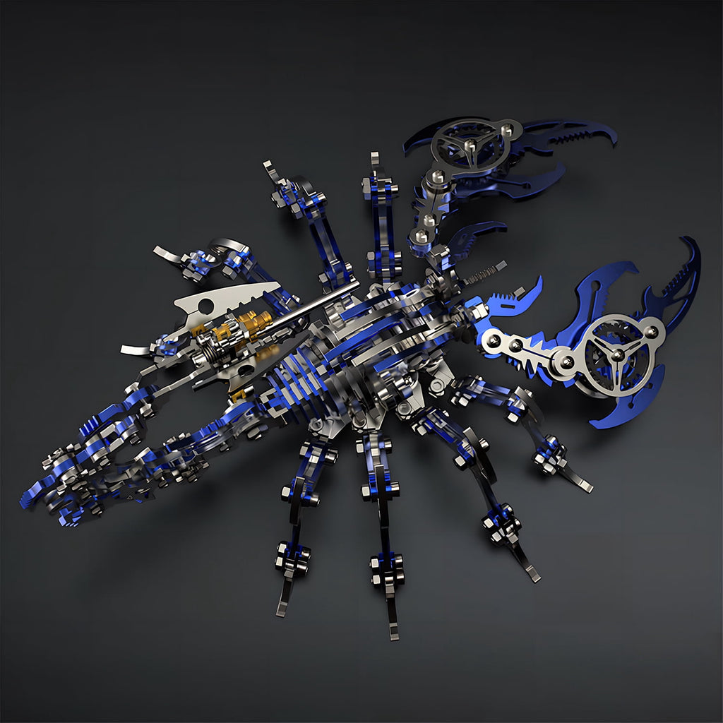 Metalkitor Scorpion 3D Metal Puzzle Kit - 454 Pcs, Mechanical Model for Adults/Teens, Golden, Ideal Gift & Decor