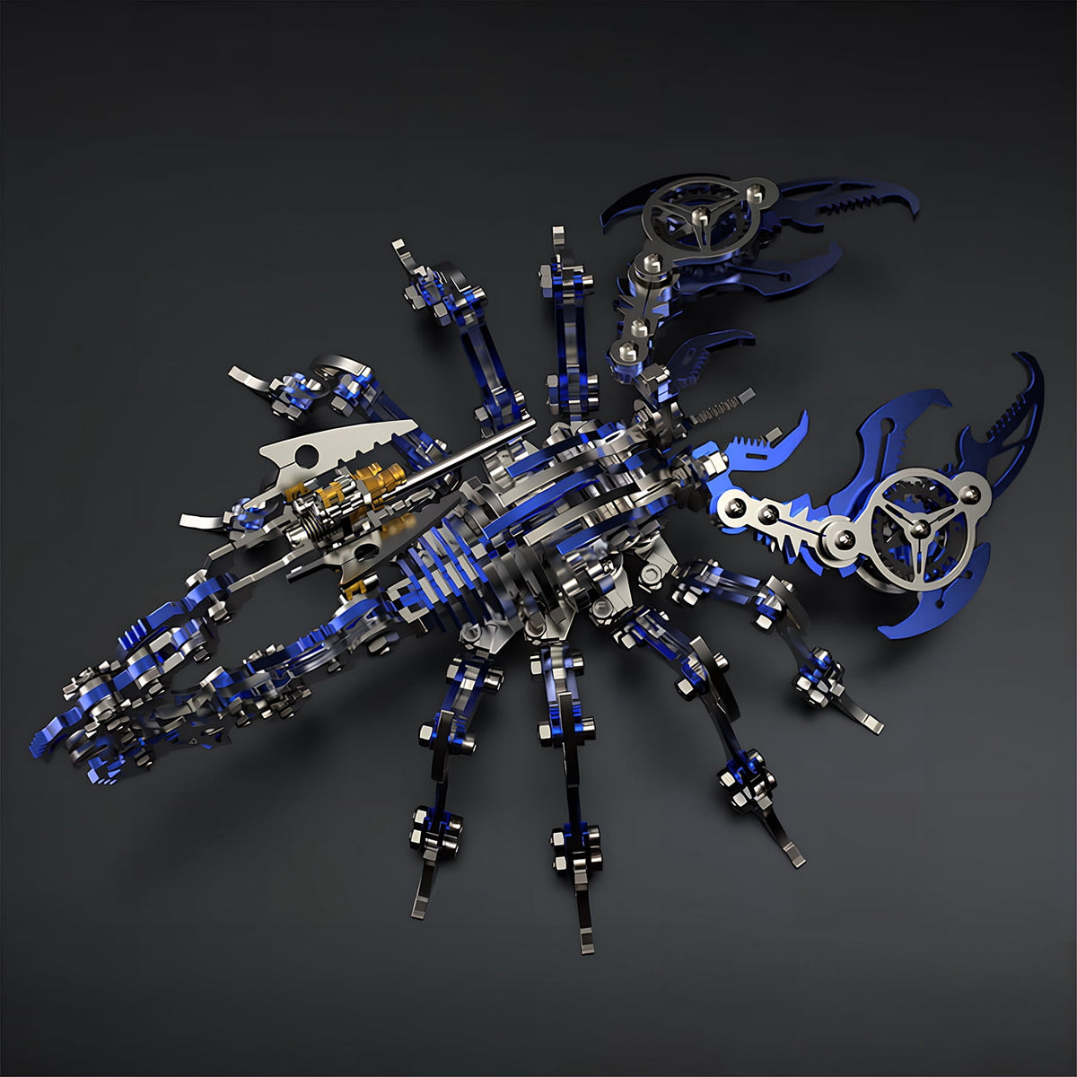 Metalkitor Scorpion 3D Metal Puzzle Kit - 454 Pcs, Mechanical Model for Adults/Teens, Golden, Ideal Gift & Decor