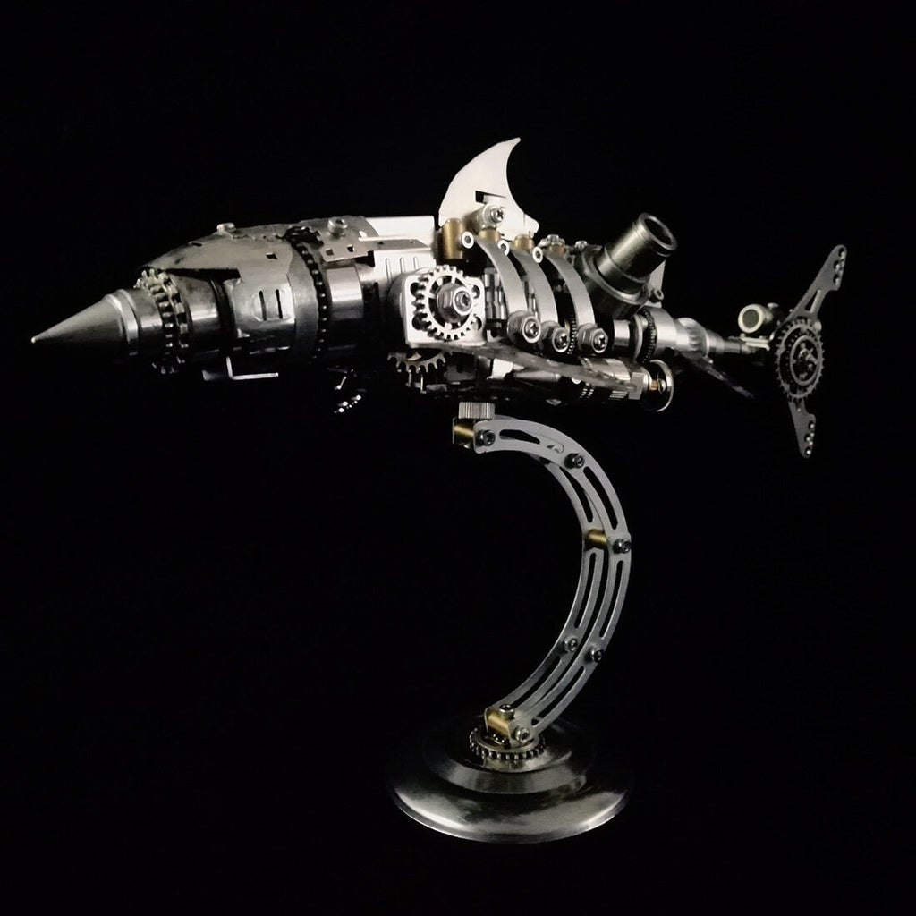 3D Metal Puzzles Steampunk Giant Squid Model Kit, 295+PCS DIY Assembly, Animal Metal Puzzle for Adults & Teens 16+, Exquisite Desktop Display for Home and Office Decor