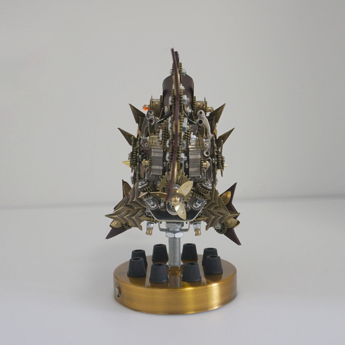 Lantern Fish 3D Metal Puzzle DIY Steampunk Assembly Kit, 700+PCS Mechanical Model with Movable Fins, Color-Changing Lamp & Collectible Gift for Adults & Teens