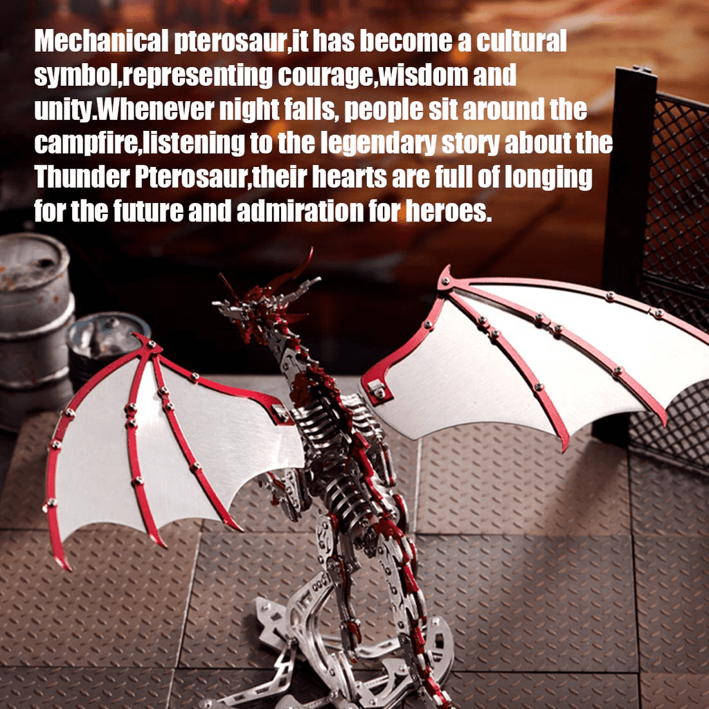 3D Metal Puzzle Bionic 373 PCS, Steampunk Mechanical Model Kit With DIY Assembly, Home Display Desk Decor For Adult Collectors And Creative Gifts