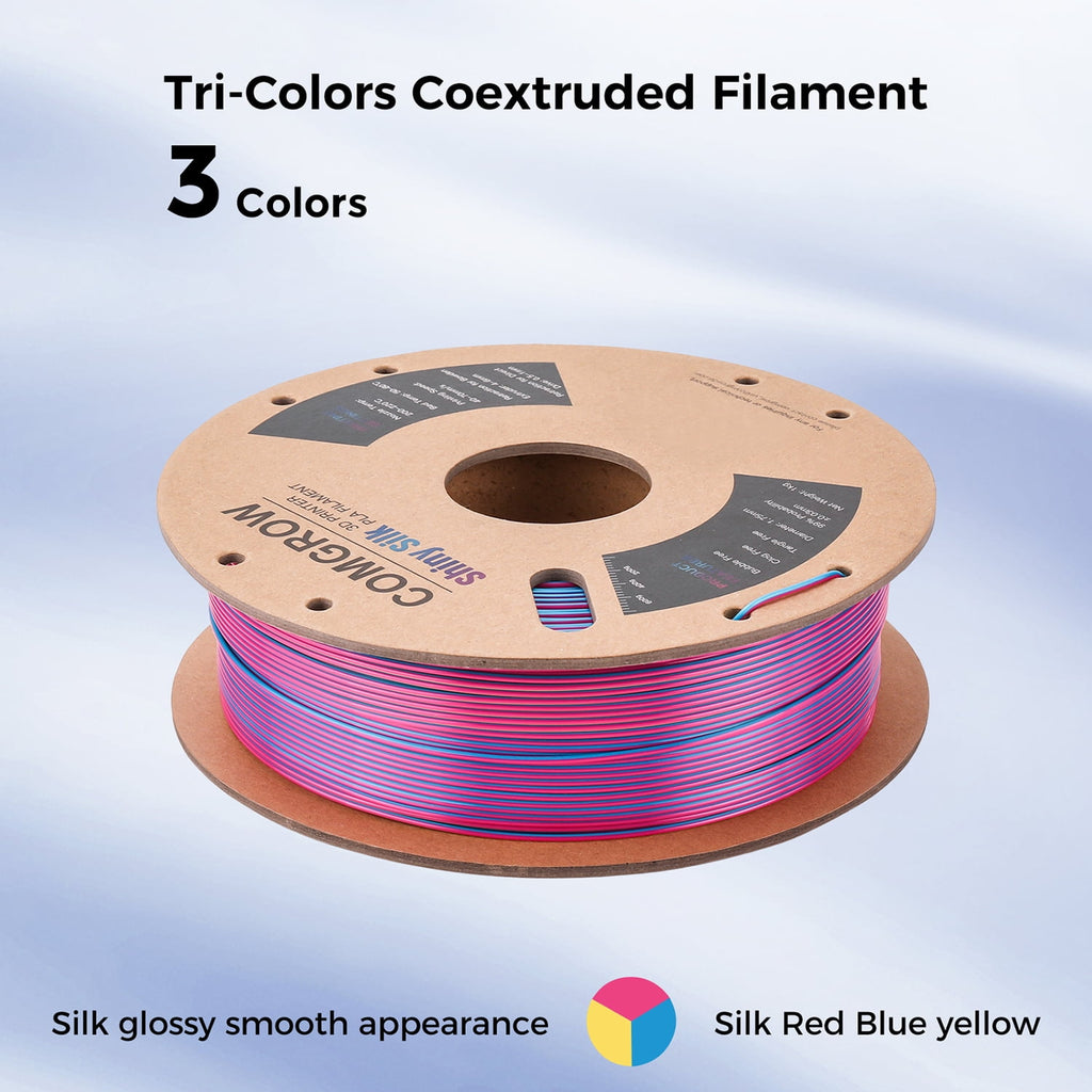 Sovol Silk PLA Filament with Blue Glitter 1kg 1.75mm, Color Changeable 3D Printer Filament 2.2lbs, Chameleon Shiny PLA Material +/-0.03mm, Shimmering 3D Printing Filament, Galaxy Blue