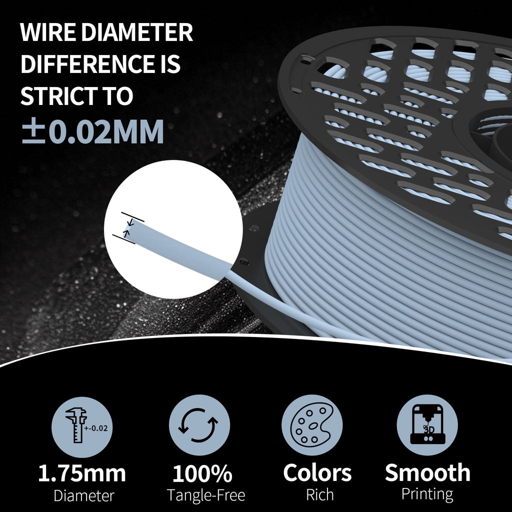PLA Matte 3D Printer Filament, 1.75mm, Smooth Matte Finish, Easy to Print,Sakura Pink