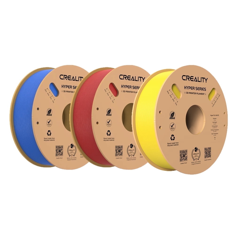 15 Pack Creality Hyper PLA 1.75 mm Filament Fast 30-600mm/s Smooth Extrusion for Most 3D Printer 15kg/33lbs,15 Colors