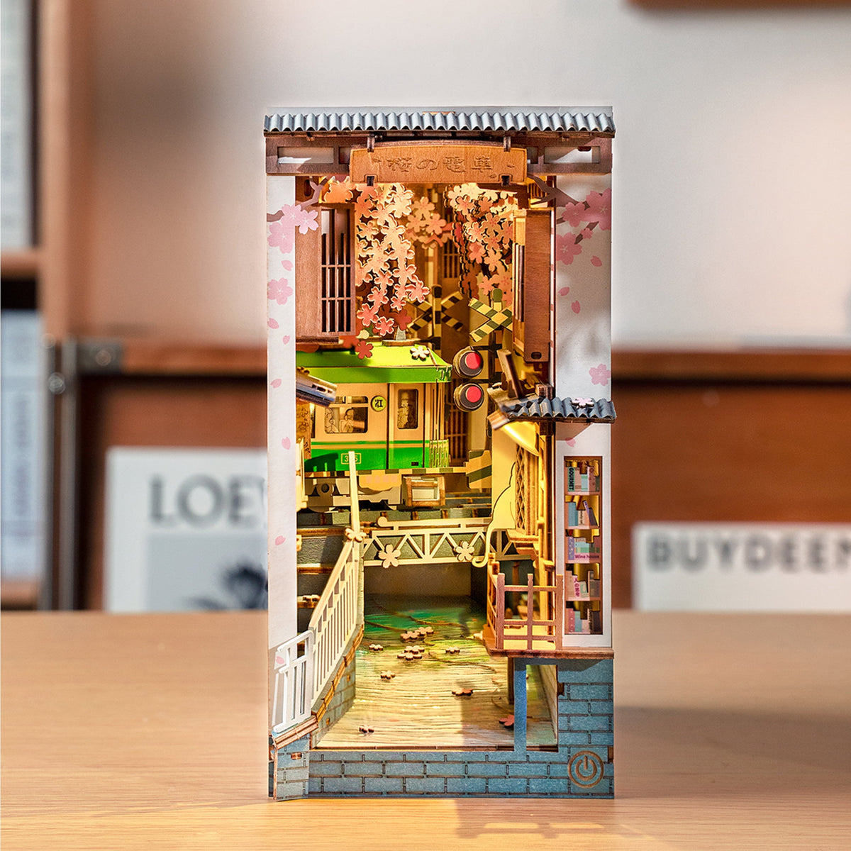 Rolife 3D Jigsaw Puzzle Wooden Model Building Kit Book Nook Decorative Bookend Stand DIY Bookshelf Insert Decor Gift for Teen Adults