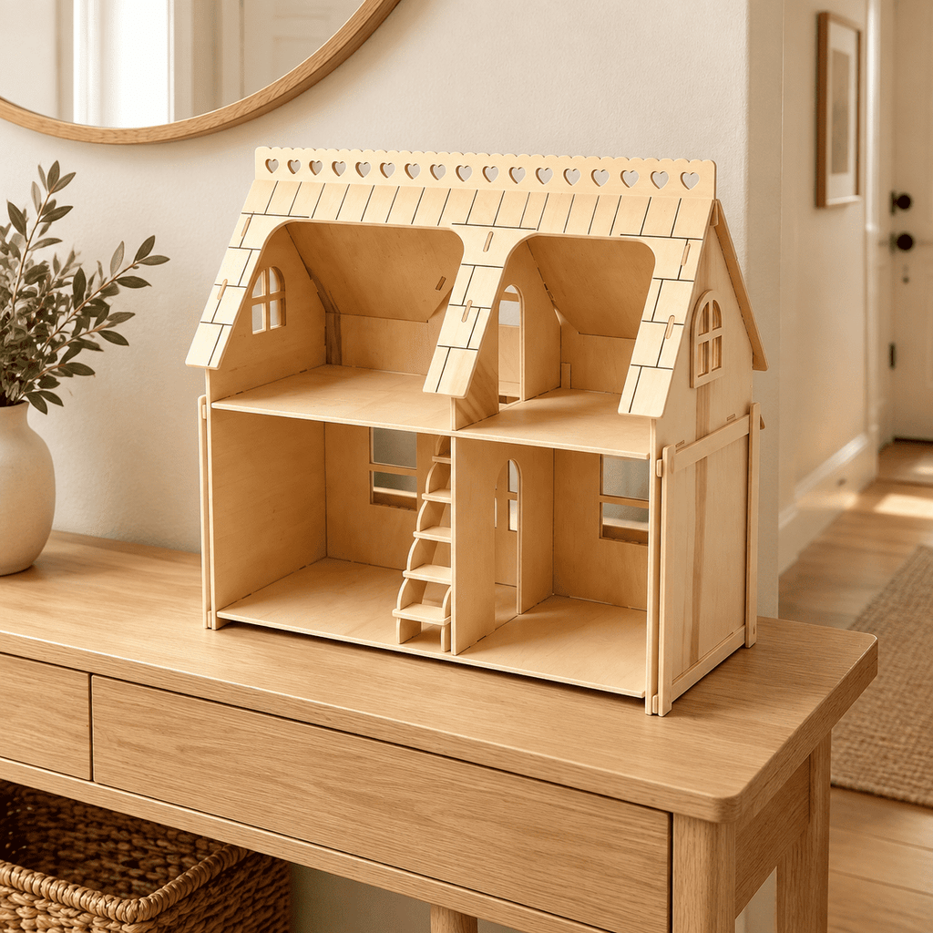 3D Puzzle House Wooden Model Kit DIY Miniature Dollhouse