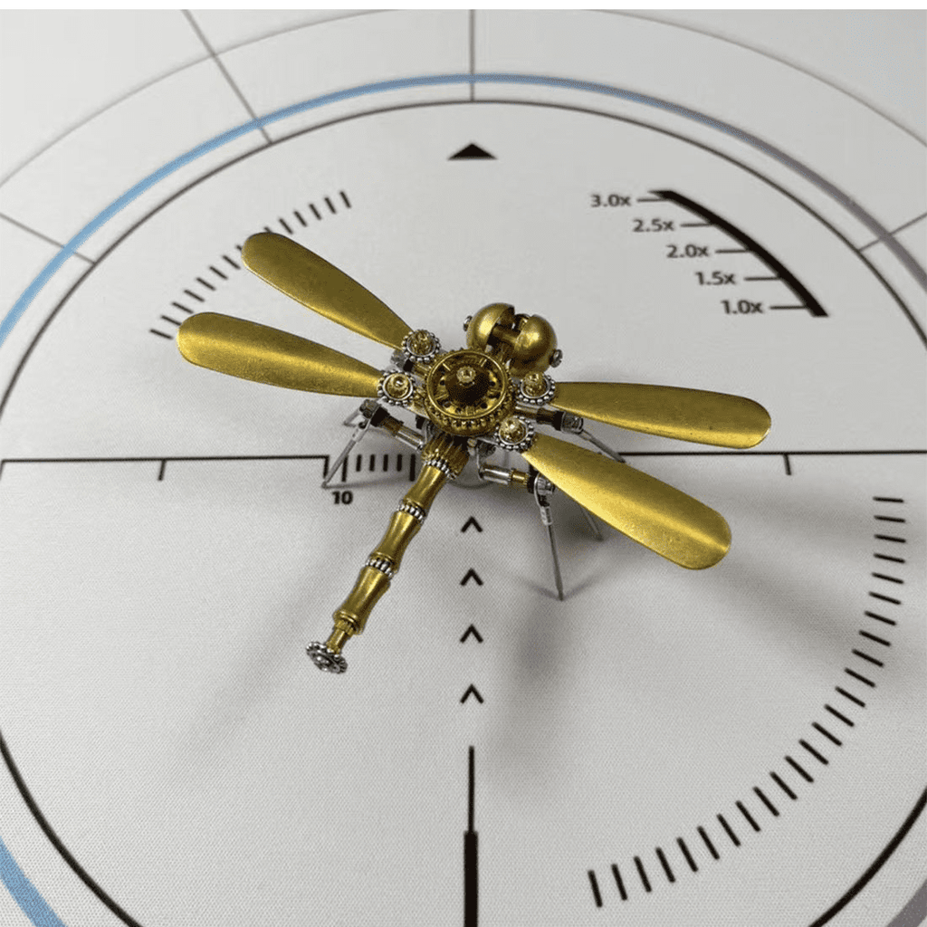3-in-1 Steampunk Insect Metal Model Kit, Mosquito, Deck Insect & Bee Brass Puzzle Assembly Set, 270PCS 3D Jigsaw Puzzles for Adults