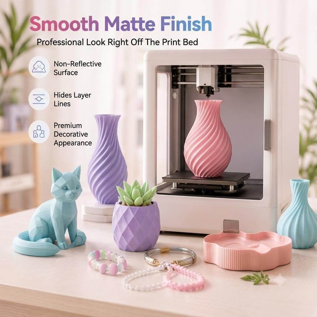 JOYNPAYA 8 Pastel PLA Filament Bundle 1.75mm Printer Filament, 2KG