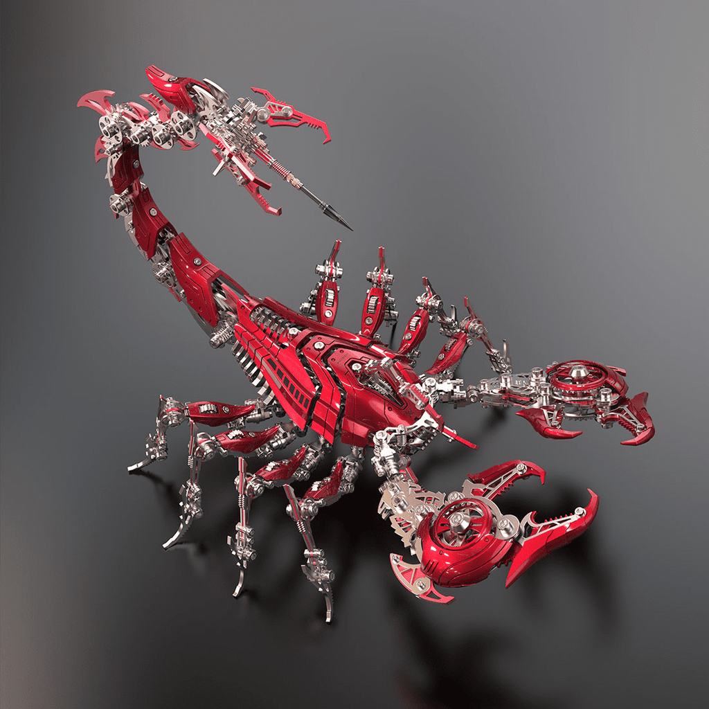 3D Metal Puzzle Frost Edge Full War Scorpion 1073 PCS, Steampunk Mechanical Model Kit With DIY Assembly, Home Display Desk Decor For Adult Collectors And Creative Gifts