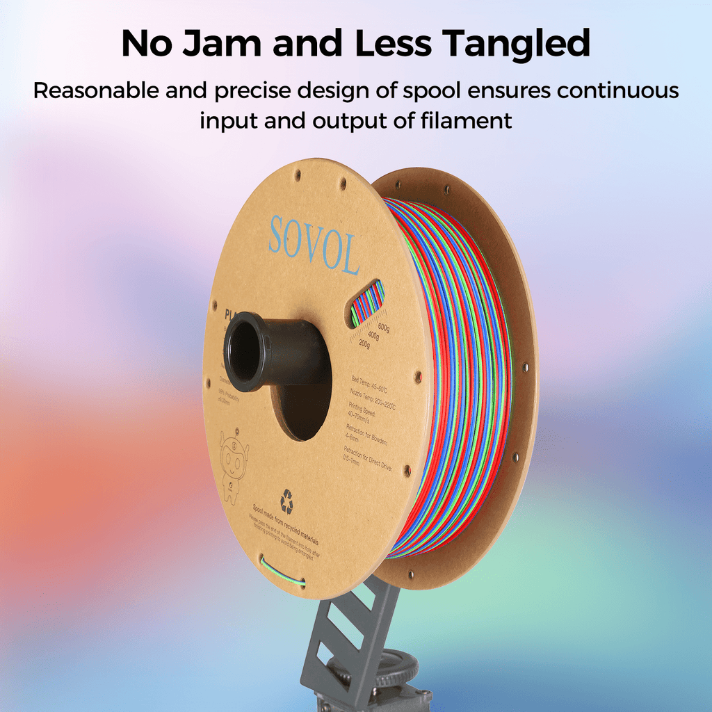 Sovol Silk PLA Filament with Blue Glitter 1kg 1.75mm, Color Changeable 3D Printer Filament 2.2lbs, Chameleon Shiny PLA Material +/-0.03mm, Shimmering 3D Printing Filament, Galaxy Blue