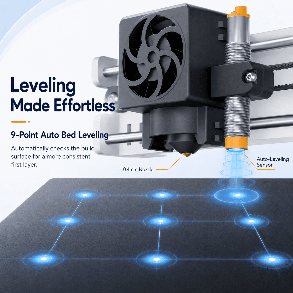 Entina Desktop 3D Printer Tina2S, Wi-Fi Control Auto Leveling Heated Plate for Beginners STEM DIY