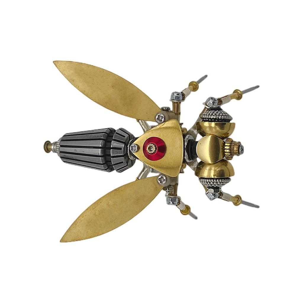 3-in-1 Steampunk Insect Metal Model Kit, Mosquito, Deck Insect & Bee Brass Puzzle Assembly Set, 270PCS 3D Jigsaw Puzzles for Adults