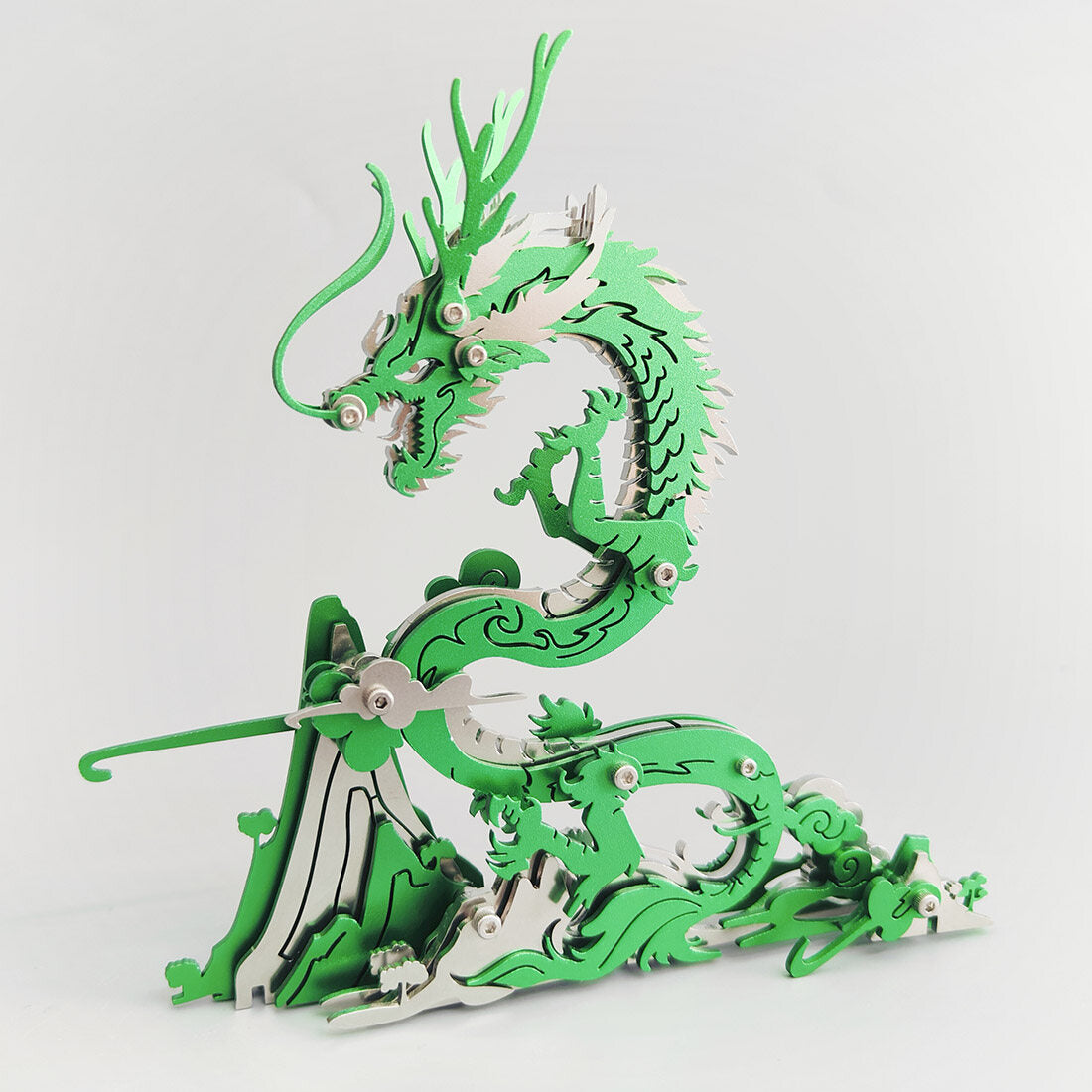 3D Metal Puzzle Dragon 90+ PCS, Steampunk Mechanical Model Kit With DIY Assembly, Home Display Desk Decor For Adult Collectors And Creative Gifts