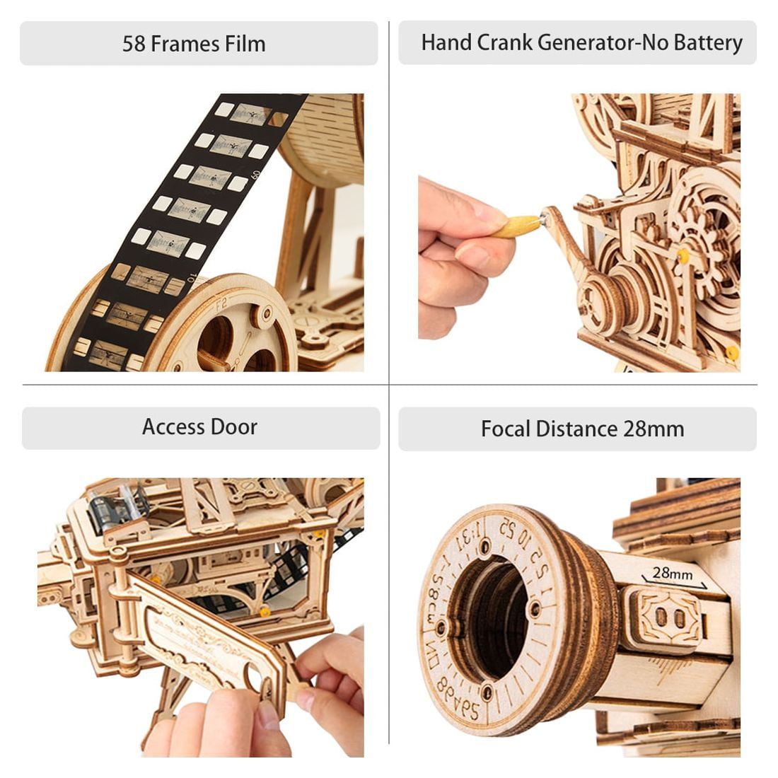 ROKR Puzzle Box 3D Wooden Puzzle Model Kits Birthday Gift for Adults and Teens(LK502 Treasure Box)