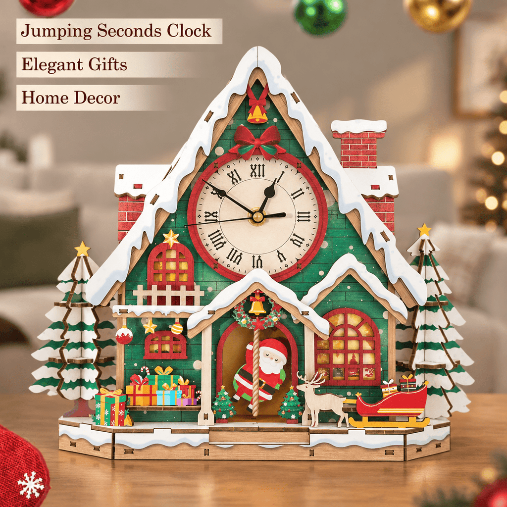 Butterfly Clock 3D Wooden Puzzle Clock DIY Mechanical Craft Kit for Adults Teens
