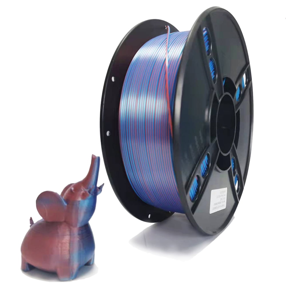 YOUGO 3D Printer Filament Dual Color PLA 200g Silk PLA 1.75mm Multicolor 3D Printing Material