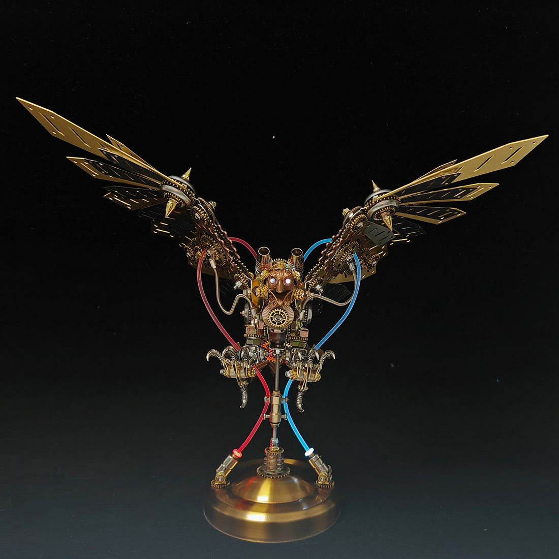 Hummingbird 3D Metal Puzzle for Adults, Mechanical Dynamic Bird Metal Model Kit with Transmission Mechanism, DIY Assembly Bionic Bird 3D Puzzle Jigsaw Animal, Semi-Finished