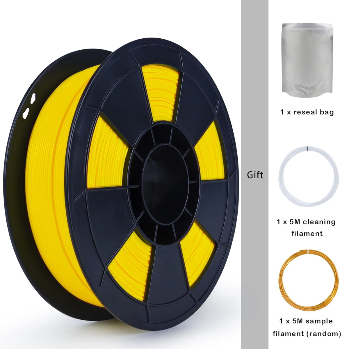 Ziro 3D PLA PRO Filament, 1.75mm 1kg, Metallic Silver