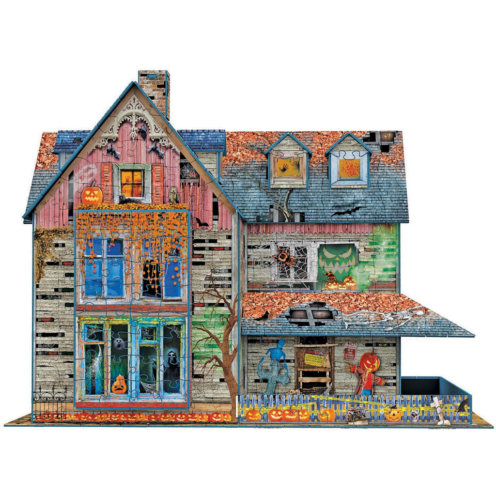 Eurographics: 3D Puzzle: Haunted House - 1100 Pieces - Halloween Adult Jigsaw, 13.75 x 10.5 x 11" Assembled Size, High-Quality Recycled Materials