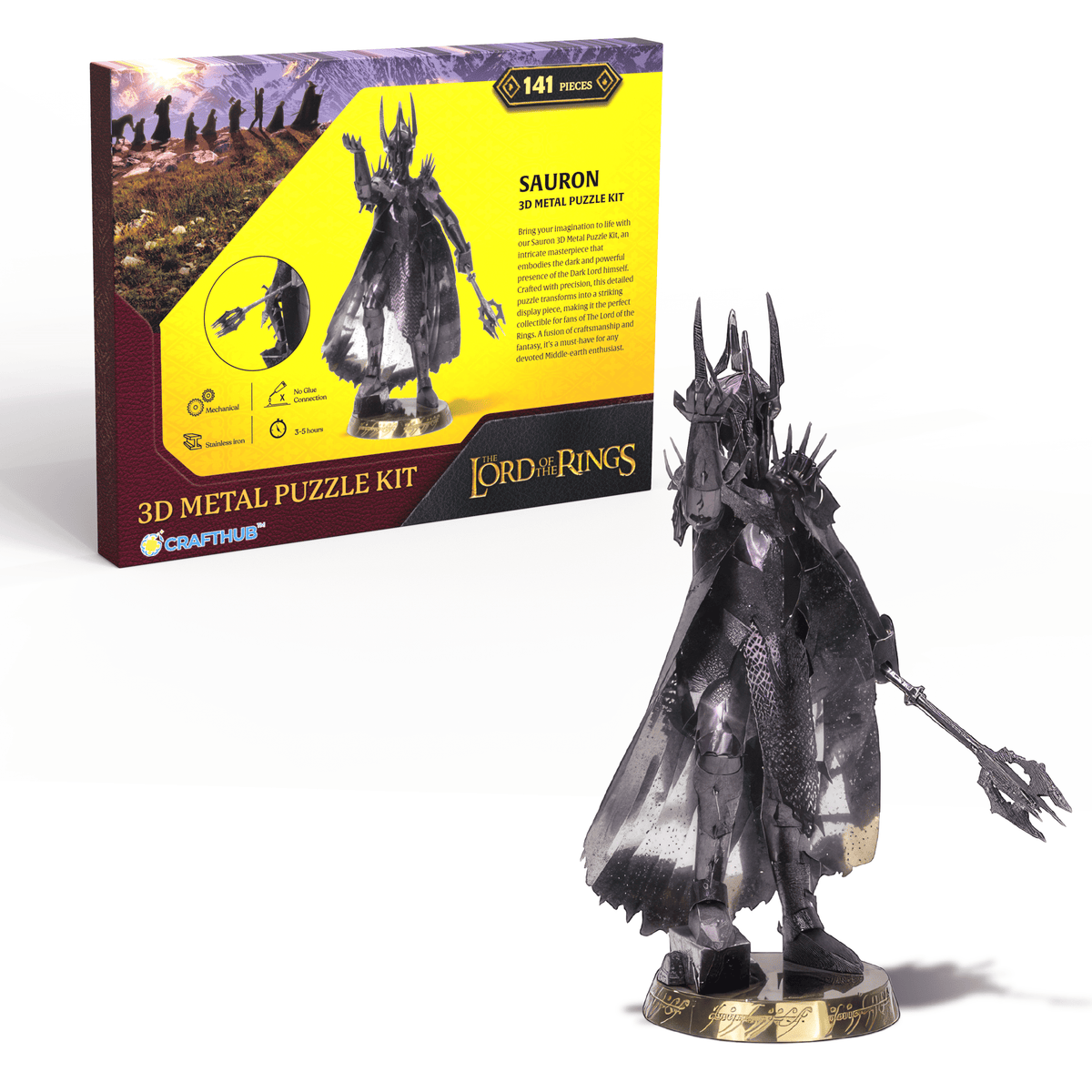 CRAFTHUB The Lords Of the Rings - Sauron - 3D Metal Puzzle