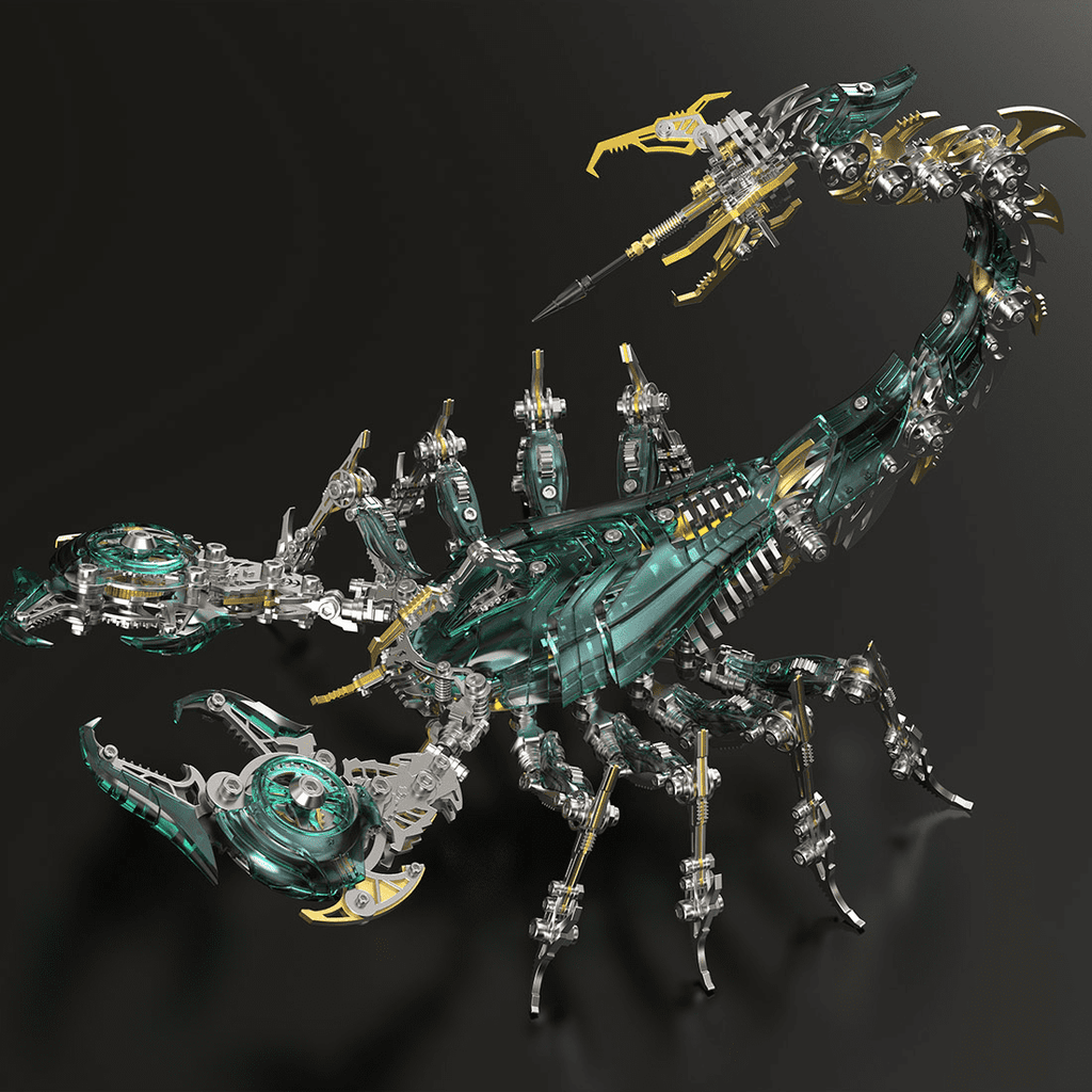 3D Metal Puzzle Frost Edge Full War Scorpion 1073 PCS, Steampunk Mechanical Model Kit With DIY Assembly, Home Display Desk Decor For Adult Collectors And Creative Gifts