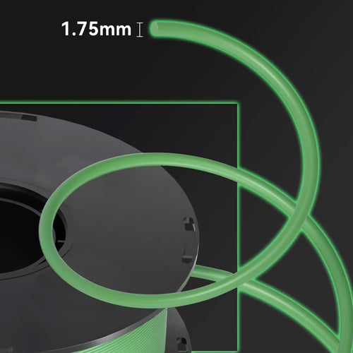 3D Printer Filament Bundle, Glow in The Dark Filament Multicolor, PLA Filament 1.75 mm, Dimensional Accuracy +/- 0.03 mm, 250g X 4 Pack