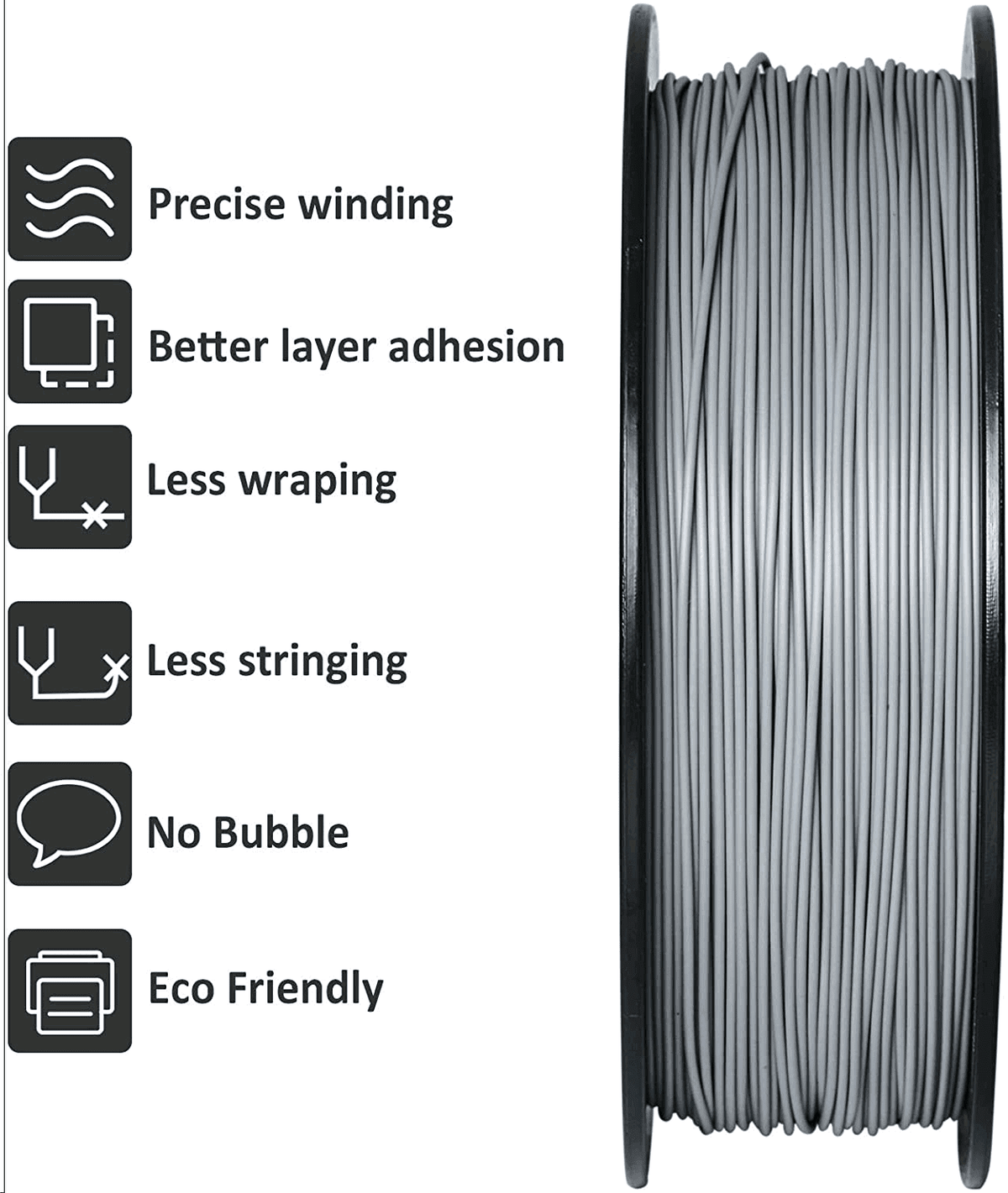 Geeetech 3D Printer PLA Filament Shiny Silk Gold Toughness Enhanced Filament with 1.75mm Dimensional Accuracy +/-0.03mm, 1080 Feet Per Roll, Vacuum Packaging, for Most 3D FDM Printer